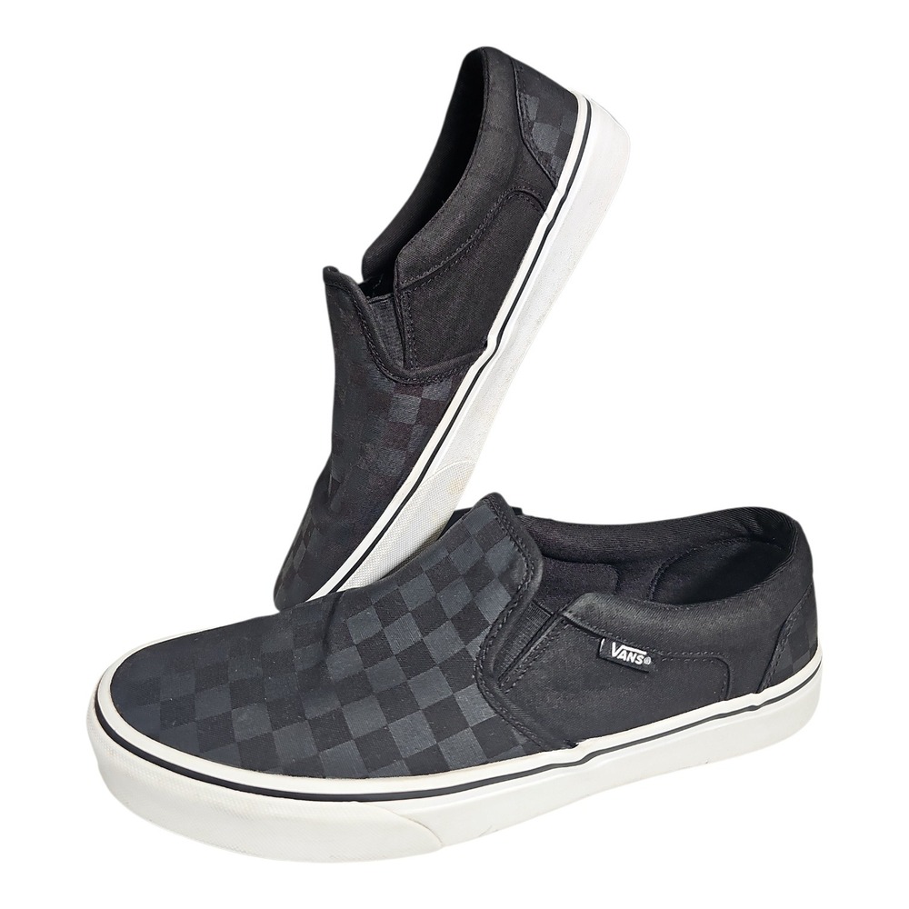 Vans "Asher" slip on sneakers checkerboard unisex